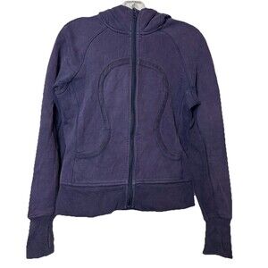 Lululemon Scuba Full Zip Hoodie dark purple Activewear Jacket Women’s Size 6